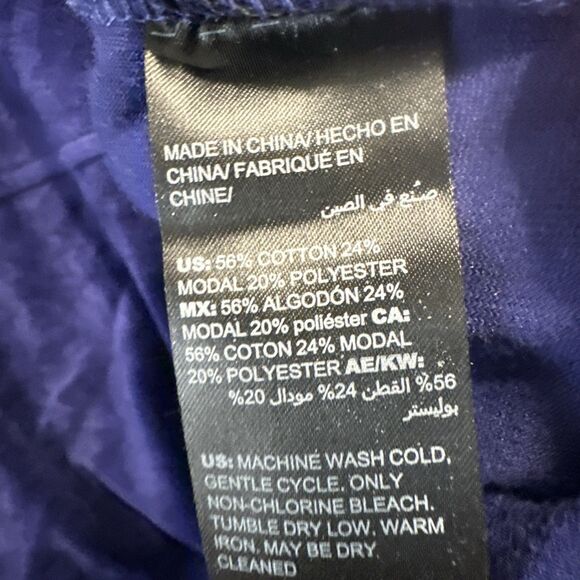 NWT Chicos Zenergy Velour Funnel Neck Tunic Sweatshirt Size 4 (20/22) Purple - Picture 6 of 8